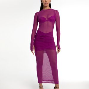 VESTIDO SELENE FUCSIA