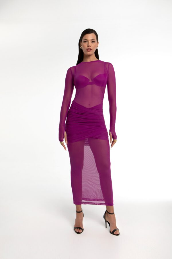 VESTIDO SELENE FUCSIA