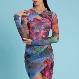 VESTIDO CURTO ARTEMIS ESTAMPA CORAIS